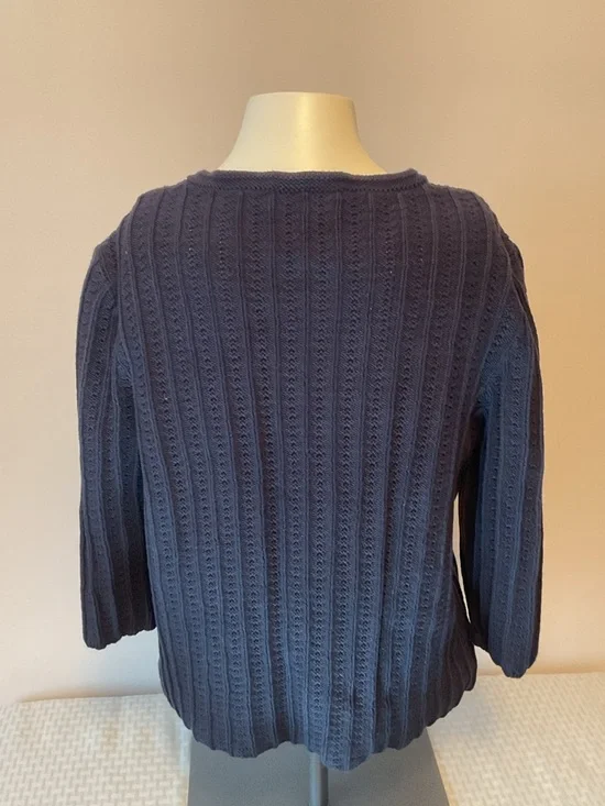 Open-Front Ribbed Sweater Cardigan - Picture 5 of 7
